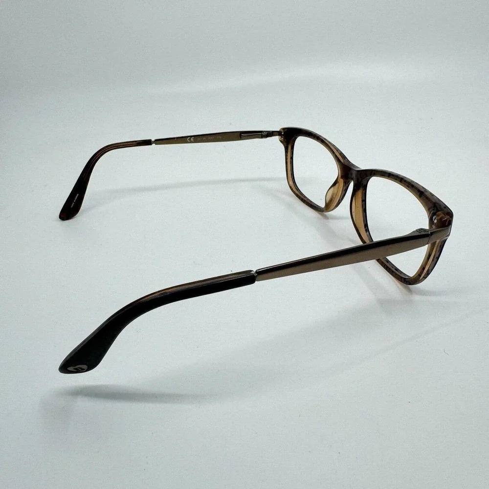 Juicy Couture JU 130 ERT Black Brown Leopard Square Eyeglasses Frames Only H9857